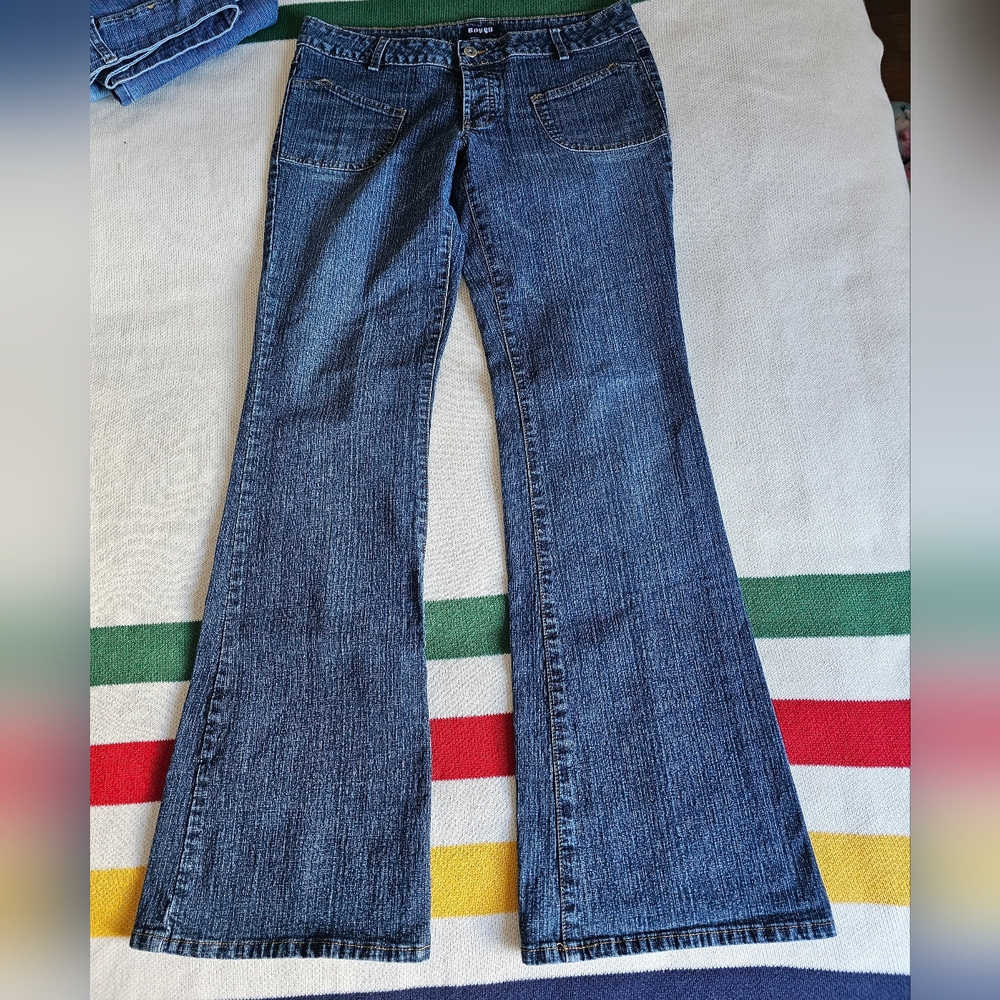 Vintage BONGO BLlue Flared Denim Jeans Size 11